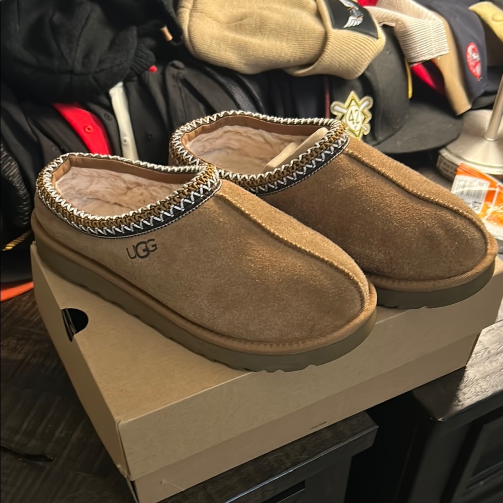 UGG Brown Suede Slippers